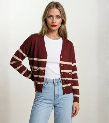 CARDIGAN DONNA P62643/VI Tellini S.r.l. Ingrosso Abbigliamento